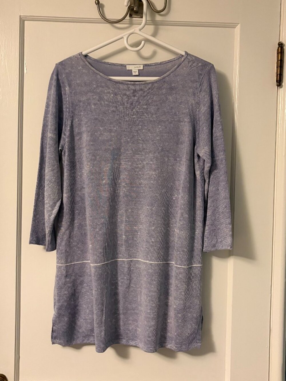J Jill pure Jill linen blend 3/4 sleeve lightweight tunic sweater size small